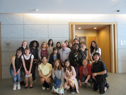 With Ms. Keiko Ogura, A-bomb survivor