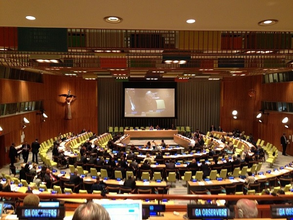 核軍縮に関する国連総会ハイレベル会合会場