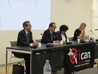 核兵器廃絶国際キャンペーン(ICAN)が主催するミーティングに出席