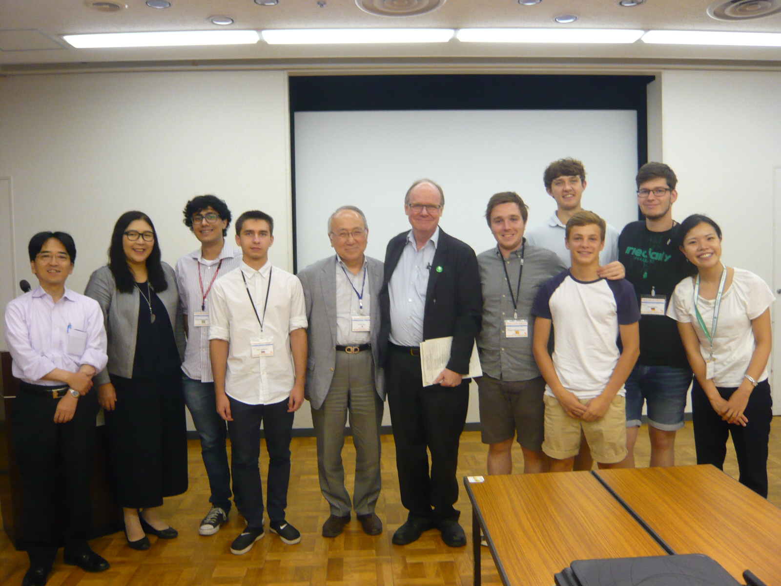 Youth representatives and Staff from the Mayors for Peace Secretariat